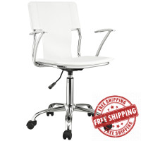 Modway EEI-198-WHI Studio Office Chair in White
