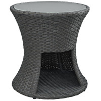 Modway EEI-1980-CHC Sojourn Outdoor Patio Side Table in Chocolate