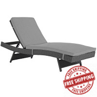 Modway EEI-1985-CHC-GRY Sojourn Outdoor Patio Sunbrella Chaise
