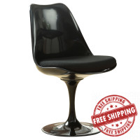 Modway EEI-199-BLK Lippa Dining Side Chair in Black