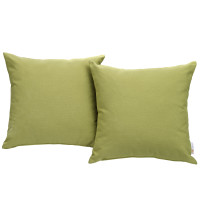 Modway EEI-2001-PER Convene Two Piece Outdoor Patio Pillow Set in Peridot