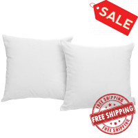 Modway EEI-2001-WHI Convene Two Piece Outdoor Patio Pillow Set in White