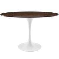 Modway EEI-2019-WAL Lippa 48" Oval-Shaped Walnut Dining Table in Walnut