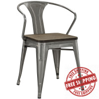Modway EEI-2030-GME Promenade Dining Chair in Gunmetal