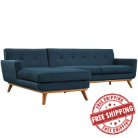 Modway EEI-2068-AZU-SET Engage Left-Facing Sectional Sofa in Azure