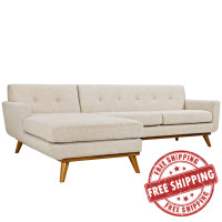 Modway EEI-2068-BEI-SET Engage Left-Facing Sectional Sofa