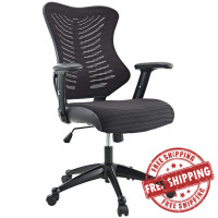 Modway EEI-209-BLK Clutch Office Chair in Black