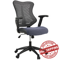 Modway EEI-209-GRY Clutch Office Chair in Gray