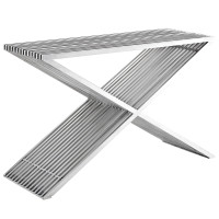 Modway EEI-2095-SLV Press Console Table in Silver