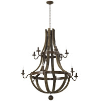 Modway EEI-2109-BRN Trebuchet Chandelier in Brown