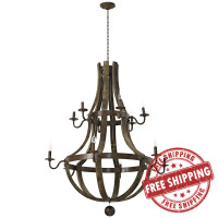 Modway EEI-2109-BRN Trebuchet Chandelier in Brown