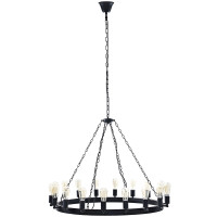 Modway EEI-2117-BRN Teleport 43" Chandelier in Brown