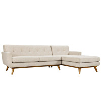 Modway EEI-2119-BEI-SET Engage Right-Facing Sectional Sofa