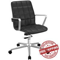 Modway EEI-2127-BLK Tile Office Chair in Black