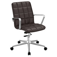 Modway EEI-2127-BRN Tile Office Chair in Brown