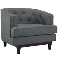Modway EEI-2130-GRY Coast Armchair in Gray