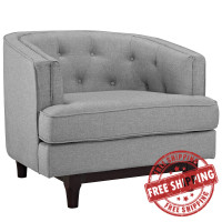 Modway EEI-2130-LGR Coast Armchair in Light Gray