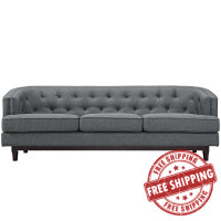 Modway EEI-2131-GRY Coast Sofa in Gray