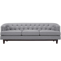 Modway EEI-2131-LGR Coast Sofa in Light Gray