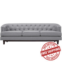 Modway EEI-2131-LGR Coast Sofa in Light Gray