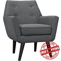 Modway EEI-2136-GRY Posit Armchair in Gray