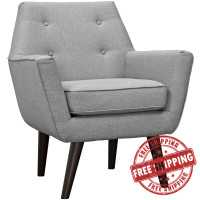 Modway EEI-2136-LGR Posit Armchair in Light Gray