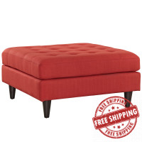 Modway EEI-2139-ATO Empress Bench in Atomic Red