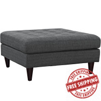 Modway EEI-2139-DOR Empress Bench in Gray