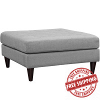 Modway EEI-2139-LGR Empress Bench in Light Gray