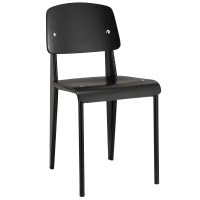 Modway EEI-214-BLK-BLK Cabin Dining Side Chair in Black Black