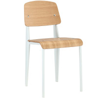 Modway EEI-214-NAT-WHI Cabin Dining Side Chair in Natural White