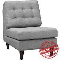 Modway EEI-2140-LGR Empress Lounge Chair in Light Gray