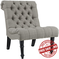 Modway EEI-2144-GRA Navigate Fabric Lounge Chair in Granite