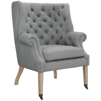 Modway EEI-2146-LGR Chart Fabric Lounge Chair in Light Gray