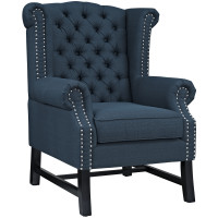 Modway EEI-2150-AZU Steer Fabric Armchair in Azure