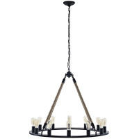 Modway EEI-2154-BRN Encircle Chandelier in Brown