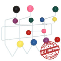 Modway EEI-216-MULTI Gumball Coat Rack in MultiColored