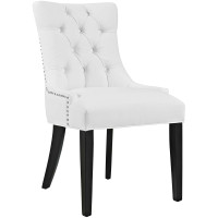 Modway EEI-2222-WHI Regent Vinyl Dining Chair in White