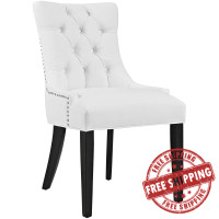 Modway EEI-2222-WHI Regent Vinyl Dining Chair in White