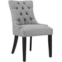 Modway EEI-2223-LGR Regent Fabric Dining Chair in Light Gray