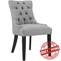 Modway EEI-2223-LGR Regent Fabric Dining Chair in Light Gray