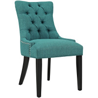 Modway EEI-2223-TEA Regent Fabric Dining Chair in Teal