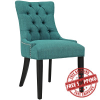 Modway EEI-2223-TEA Regent Fabric Dining Chair in Teal