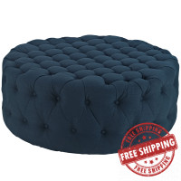 Modway EEI-2225-AZU Amour Fabric Ottoman in Azure