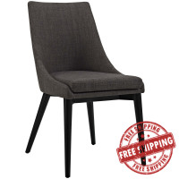 Modway EEI-2227-BRN Viscount Fabric Dining Chair in Brown