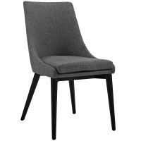Modway EEI-2227-GRY Viscount Fabric Dining Chair in Gray