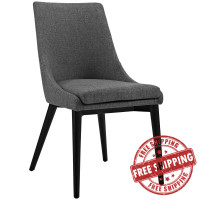 Modway EEI-2227-GRY Viscount Fabric Dining Chair in Gray