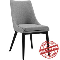 Modway EEI-2227-LGR Viscount Fabric Dining Chair in Light Gray