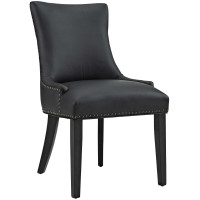 Modway EEI-2228-BLK Magnate Vinyl Dining Chair in Black