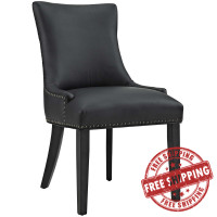 Modway EEI-2228-BLK Magnate Vinyl Dining Chair in Black